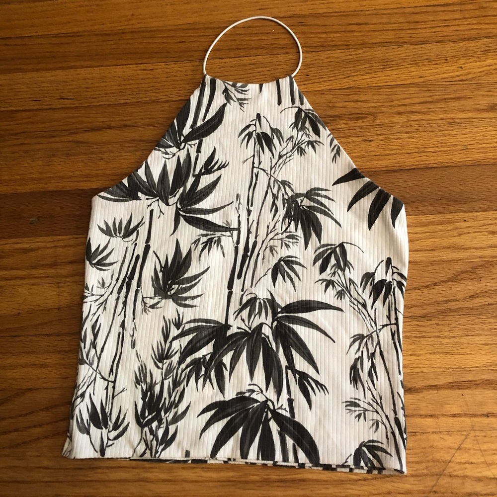 Me to We bamboo printed halter top